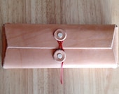 Natural Veg Leather Pencil Case