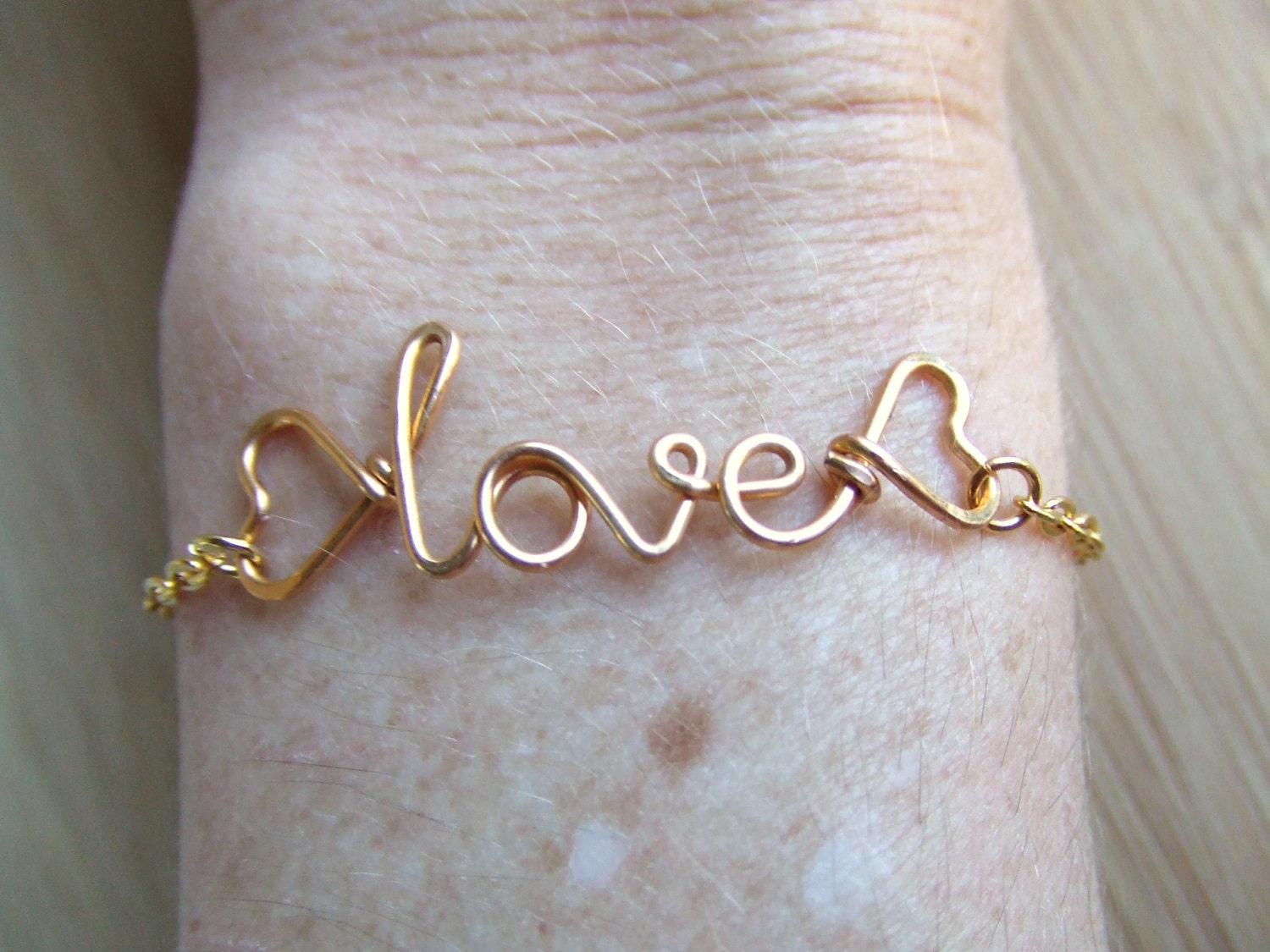 Personalized Name Bracelet Gold Silver Copper Love Bracelet Sweetheart Bracelet Friendship Gift Bridesmaids Gift Jewelry Gifts Under 15
