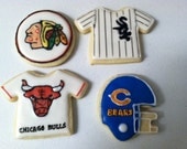 Sports Themed Cookies, Sports Themed Party Favor
