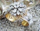 Bridal Wedding Cuff, Vintage Wedding, Bridal Jewelry