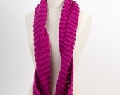 LEAH Hand Knit Soft Wool Infinity Scarf