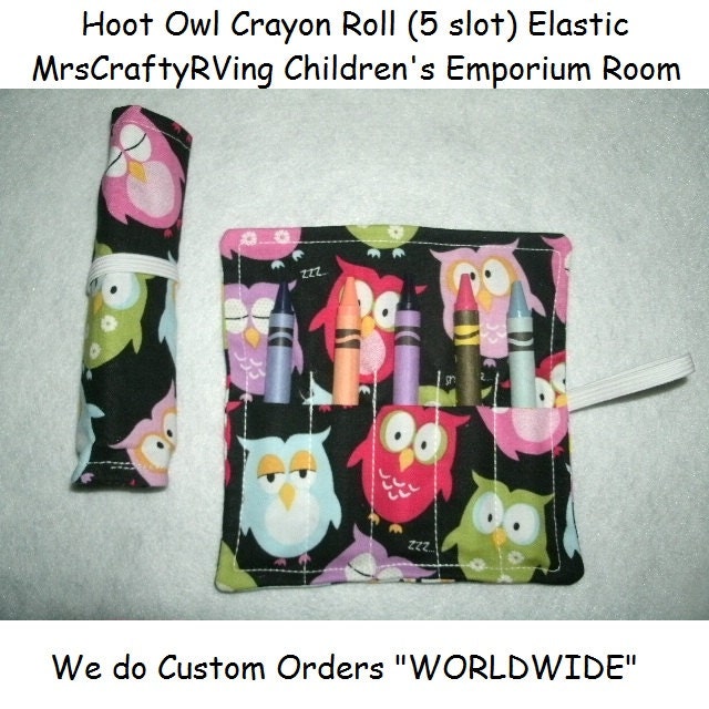 Owl Birthday, Hoot Owl, Crayon Roll, Owl