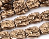 13X11MM DRAMATIC FACE MASK-Bronze-Quantity 25