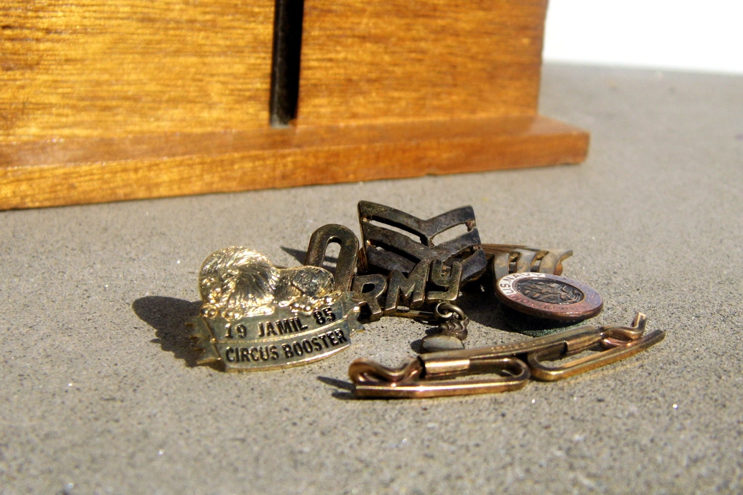 Vintage Military, Army Collar Pins, Gold Filled Collar Pin, Vintage Navy, US Navy Discharge Pin, Shriners Pinback