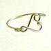 New small heart ring made on sterling silver wire, gauge 20- keoops8- by Dereck Maltez custom size