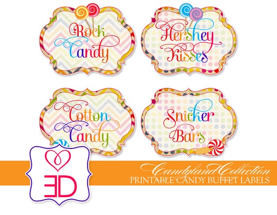 Candyland Collection Printable Candy by EccentricDesignsbyLH