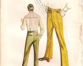 Vintage Mens Slacks Kwik Sew 322 Sewing Pattern Vintage Pants Sizes 30 32 34 Sewing Supplies Vintage Mens Clothing
