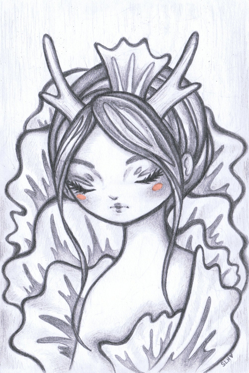 Fawn Girl Original Art