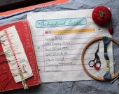 Embroidery Sampler- Penmanship Paper
