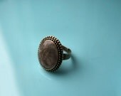 Custom pet memorial ring with fur