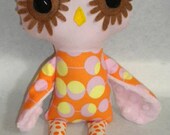 Pink and Orange Owl Ready to Ship