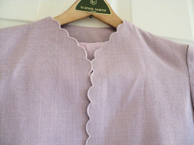80s Lavendar Linen Suit