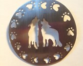 Coralee's Wolves Pendant - Handmade Reiki Infused Sterling Silver Hand-cut Pendant