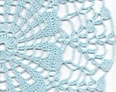 Crochet doily, lace doily, table decoration, crocheted place mat, center piece,doily tablecloth, table runner, napkin, aqua, blue
