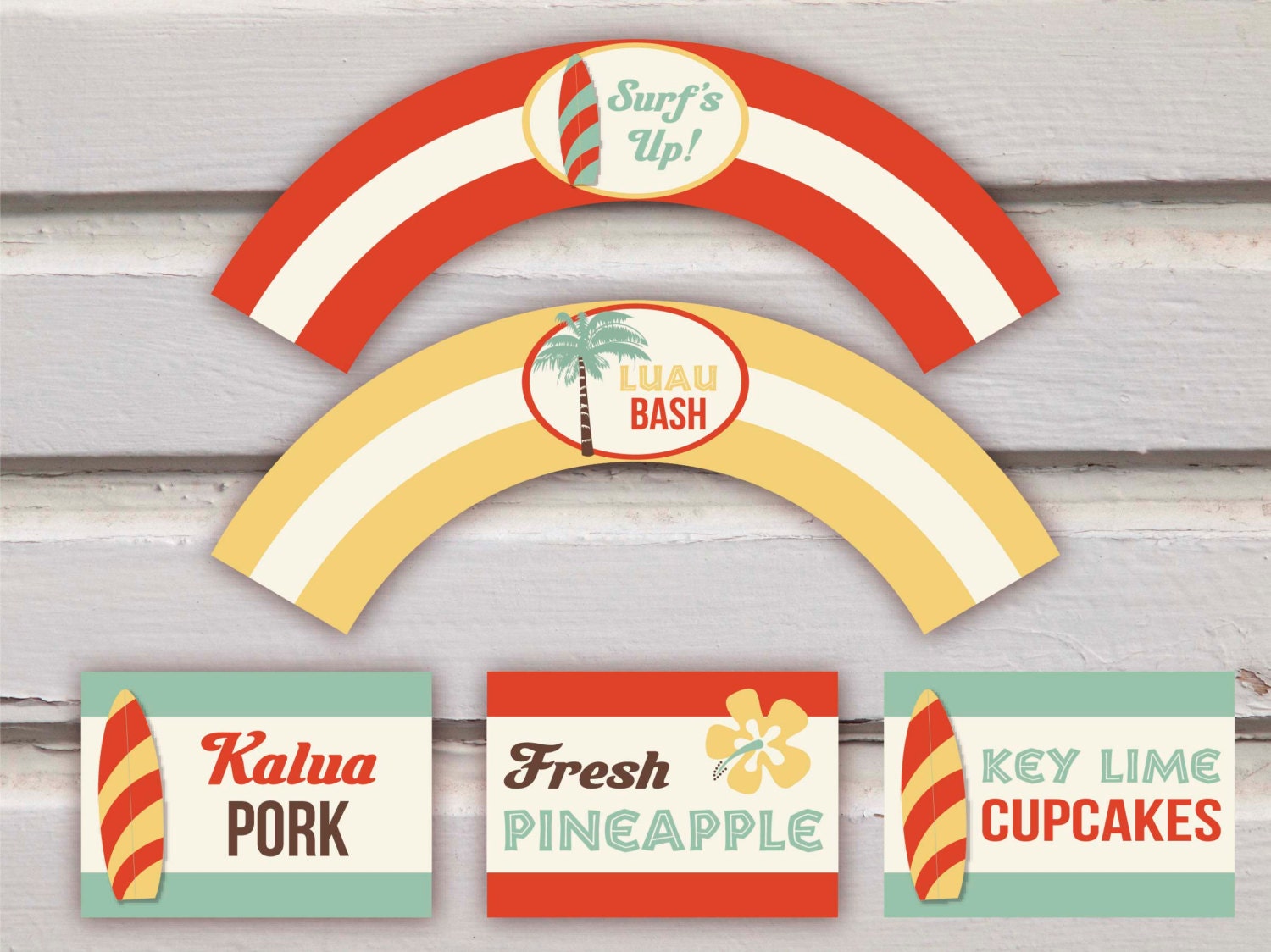 Deluxe Hawaiian Luau Party Pack