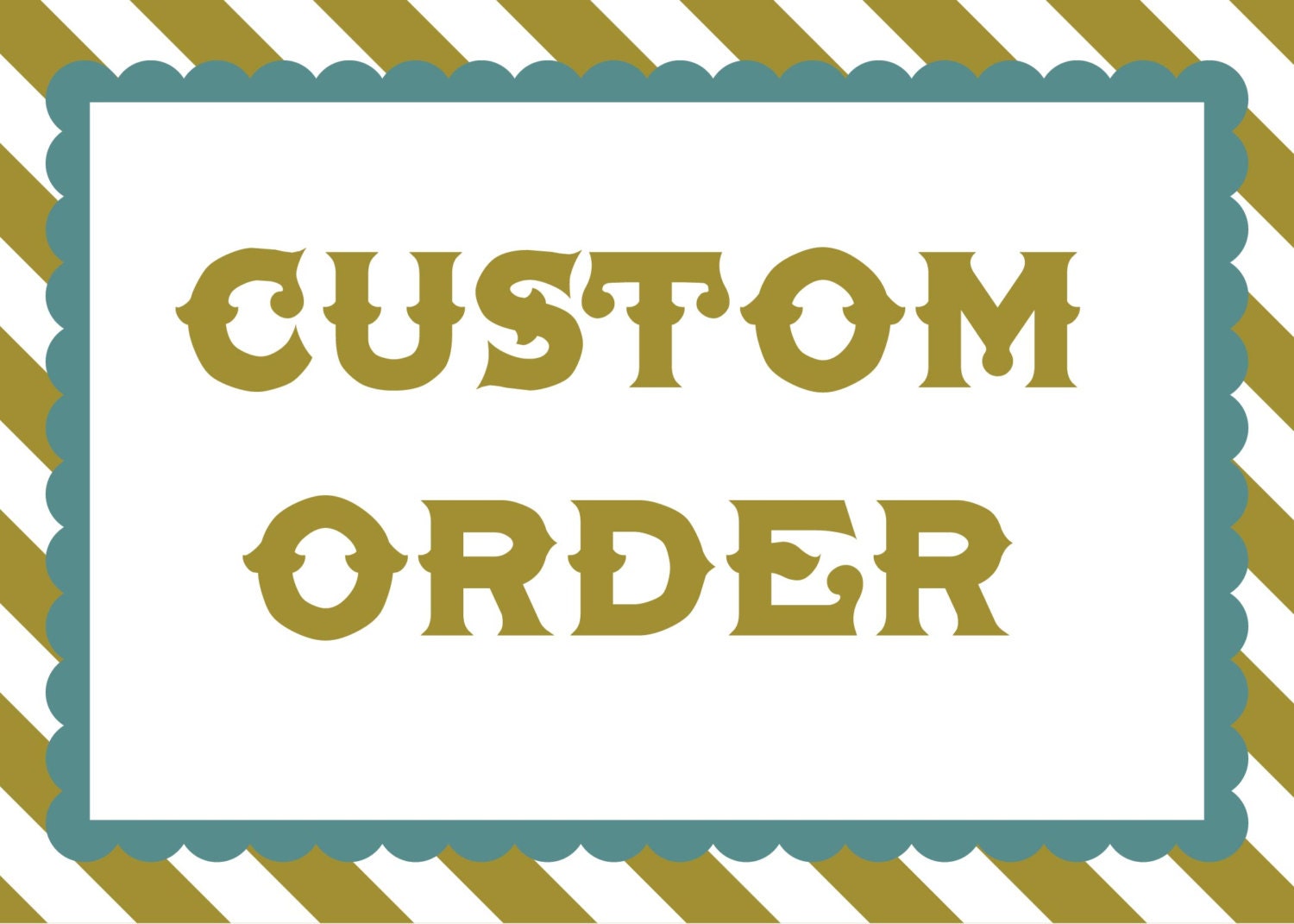 Custom Order for Sarah Murphy