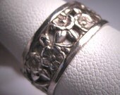 Antique Wedding Band Ring Vintage Art Deco Victorian