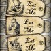 Eat Me Alice in Wonderland Favor Tags Digital Collage Sheet DIY Weddings Favor Tags Printable Download  259