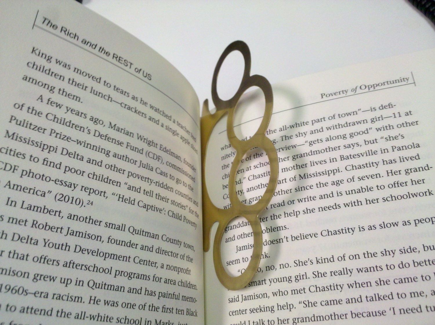 Brass Knuckles Bookmark