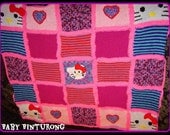 Hello Kitty Themed Baby Afghan