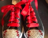 Adult Baseball Blinged Tennis Shoes