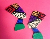Nefertiti Earrings Abstract
