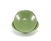 Green melamine Oneida Premier cereal bowls