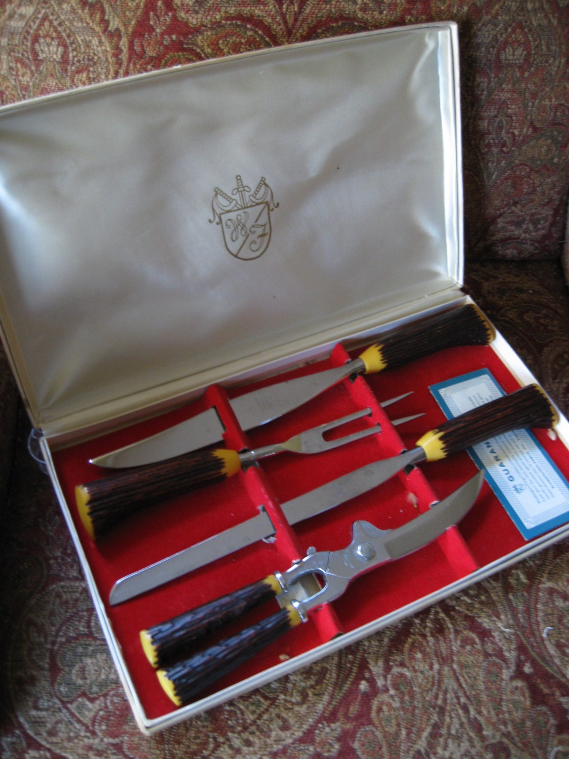Antique Four Piece Carving Set