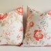 Sukan / 1 Rose Cotton Pillow, Decorative Pillow, Throw Pillow Cover, Accent Pillow 24 x 24 Pillows