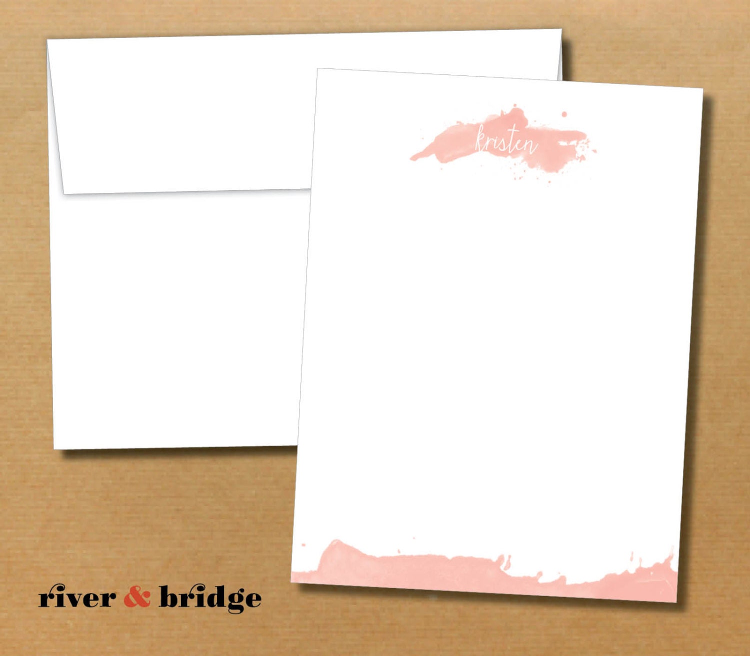 watercolor // personalized notecards