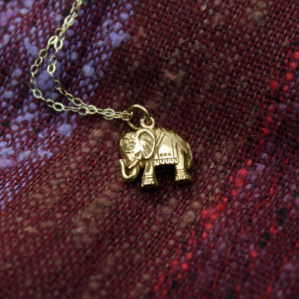 Elephant Necklace - Gold