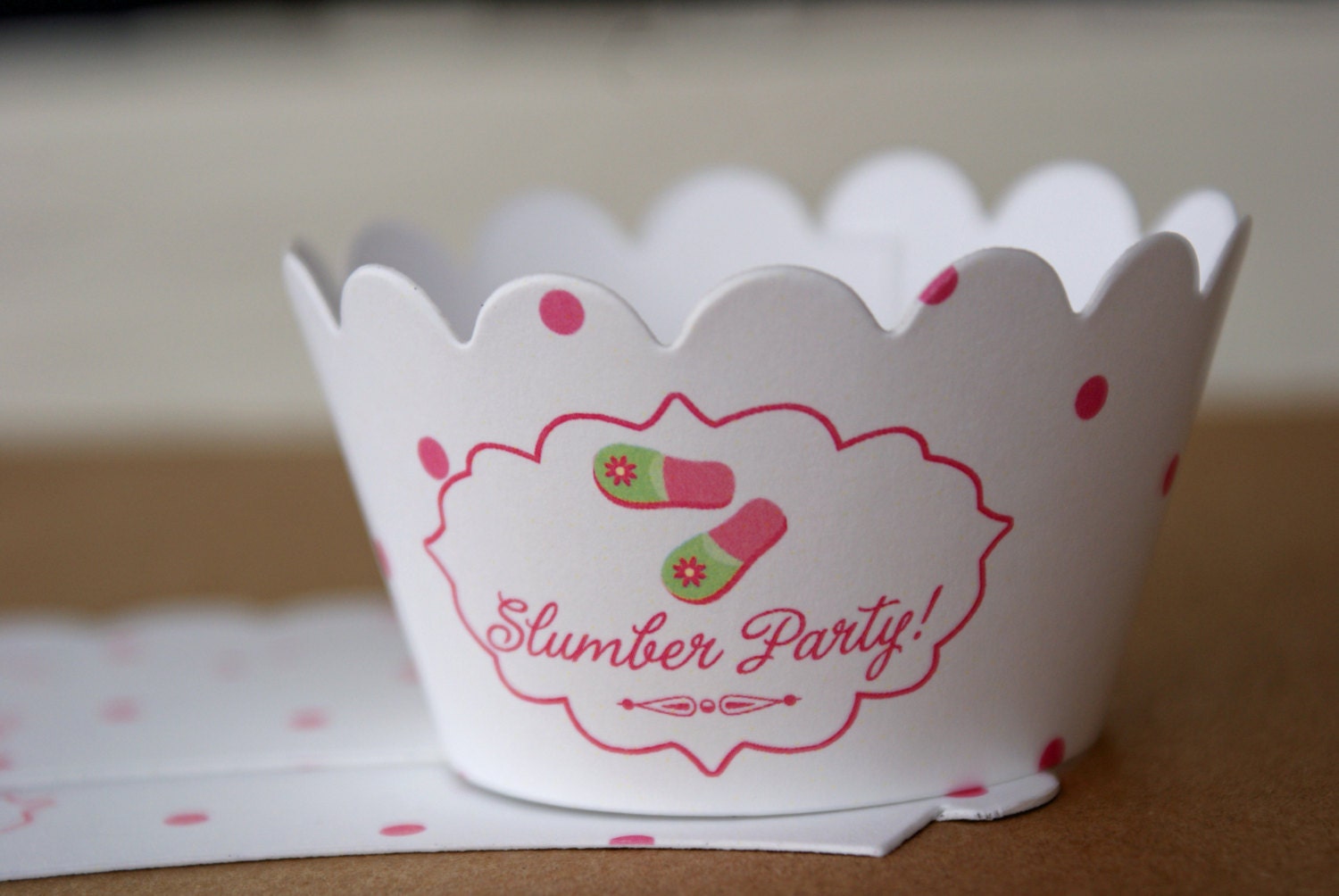 12 Girls Slumber Party Birthday Cupcake Wrappers Il_570xn