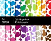 Cow Digital Paper Pack - 42 cow papers/ 12x12 inches or 8x11 inches(A4) - RMP0023