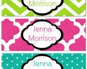 30 piece Waterproof and Dishwasher Safe Custom Name Labels - Jenna