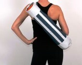 SALE- FREE SHIPPING- Yoga Bag- Urban Gear in Blue and White- Swank