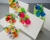 Roses Origami Greeting Cards: Set of 5