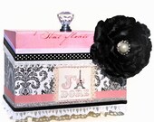 Girls Jewelry Box Decorative Pink Paris Eiffel Tower Room Decor
