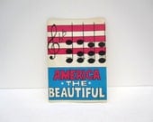 America the Beautiful Book for Children - Red White and Blue USA - American Flag Booklet