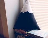 Mountain Pillow - Fleece Snowy Top Mountains