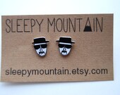 Breaking Bad Heisenberg Post Earrings