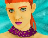 Grimes - 8 1/2 x 11 Illustration Print