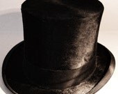 Antique Beaver Top Hat. 1890's . Victorian Vintage Barcelona