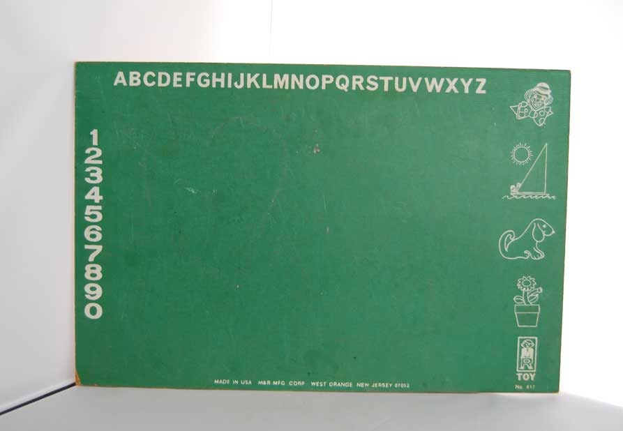 Medium Size Vintage Green Children's Chalkboard