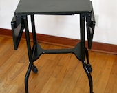 Vintage Deep Green Metal Toledo Guild, Inc. Typewriter Stand - 1960s
