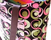 Pink,  Brown, and Green Children's Bag- Purse- Book Bag- Tote