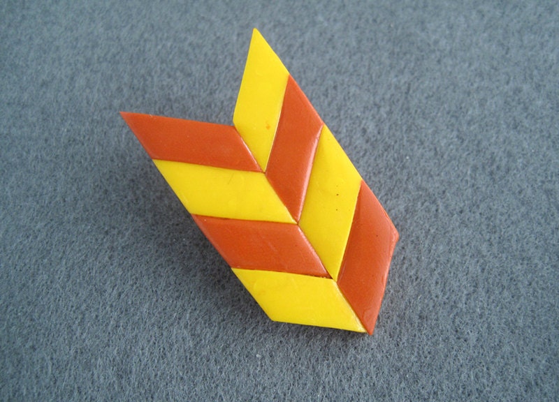 Chevron Yellow and Red Arrowhead - Basics Batch