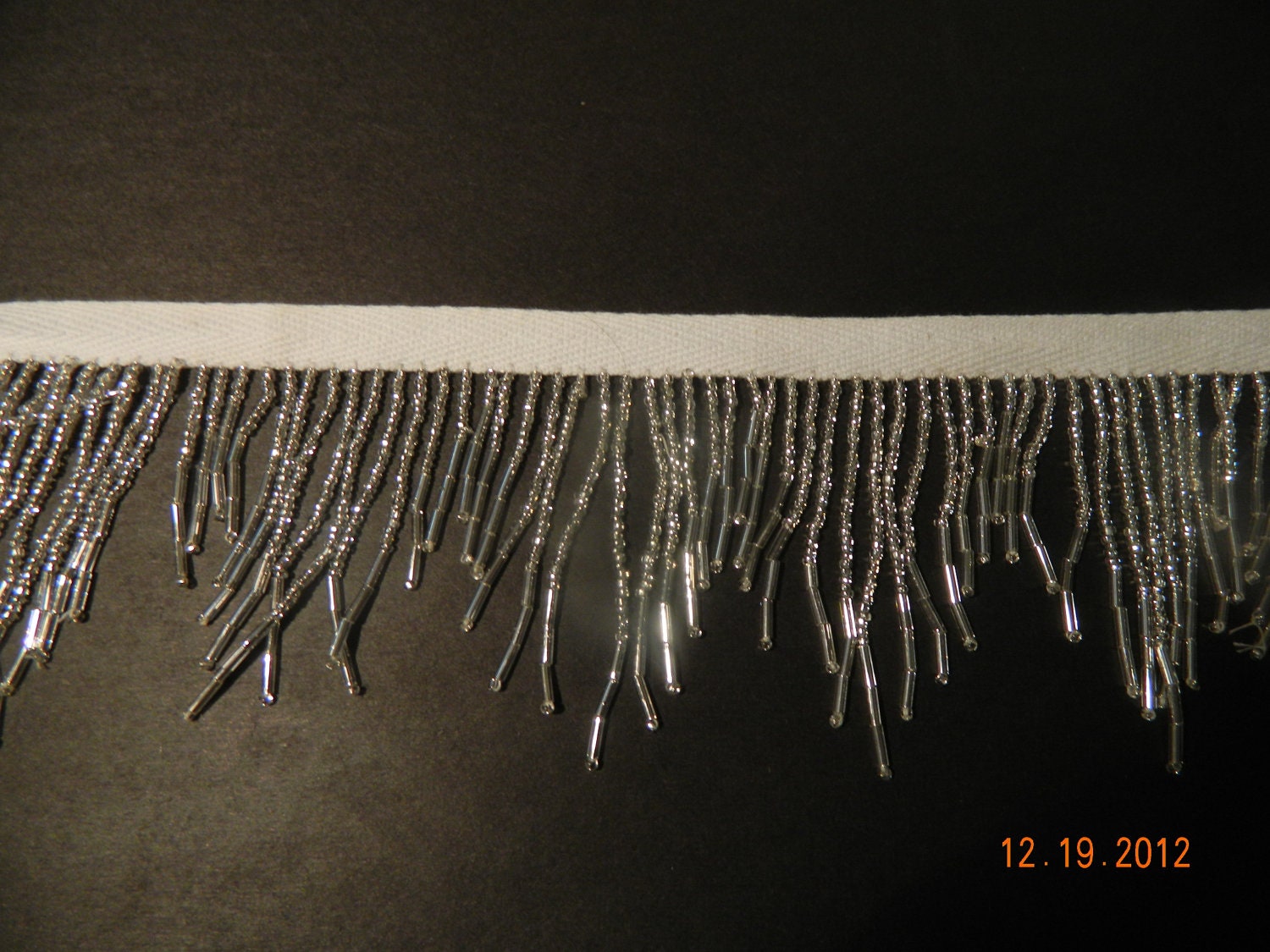items similar to 3 quot silver beaded icicle fringe for baton items similar to 3 quot silver beaded icicle fringe for baton