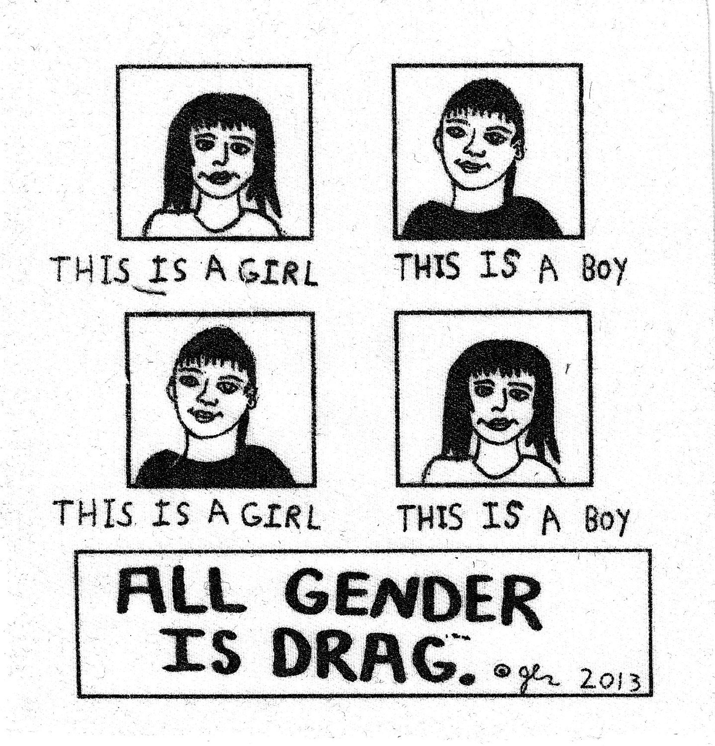 Genderqueer Queer LGBTQIA All Gender is Drag patch