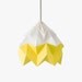 Moth origami lampshade autumn yellow and white
