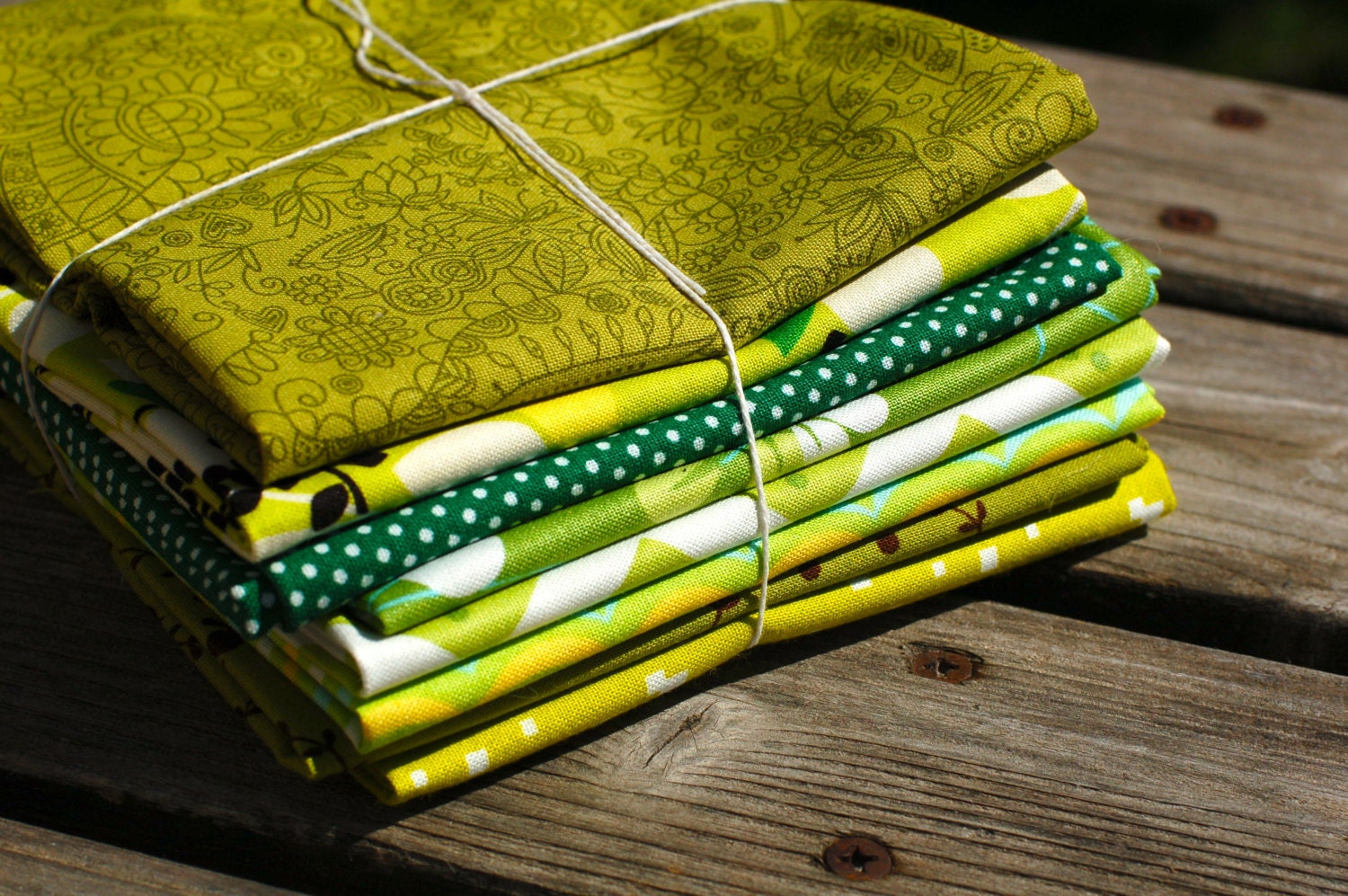 Color Stash Builder Bundle- Fat Quarter Bundle-Green